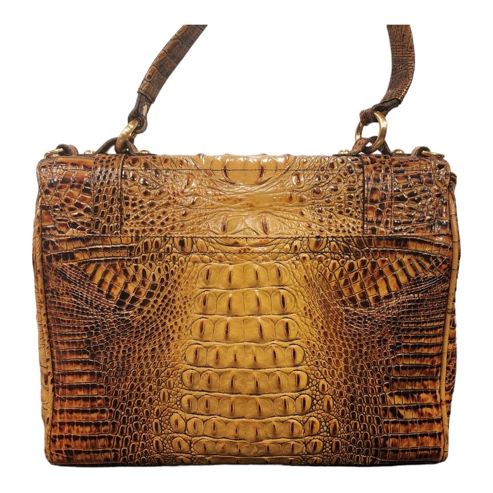 SOLD! BRAHMIN Toasted Almond Melbourne Satchel with chain shoulder strap - Picture 16 of 16
